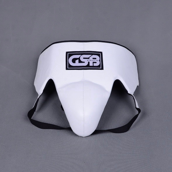 Leather Groin Guard- White