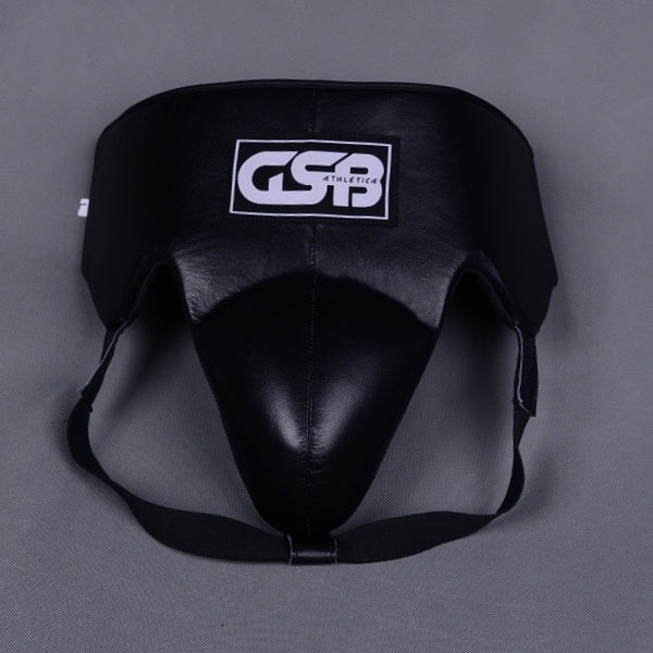 Leather Groin Guard- Black